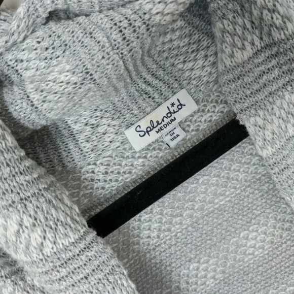 Splendid Graphite Sierra Striped Knit Cardigan Top - Picture 10 of 11